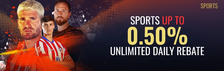Sports 0.5% Unlimited Daily Rebate