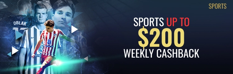 Sports 8.88% Weekly Cashback 200 USDT